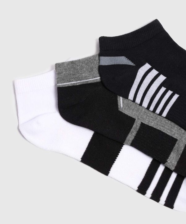 Pack X3 Medias Invisibles Estampadas image number null