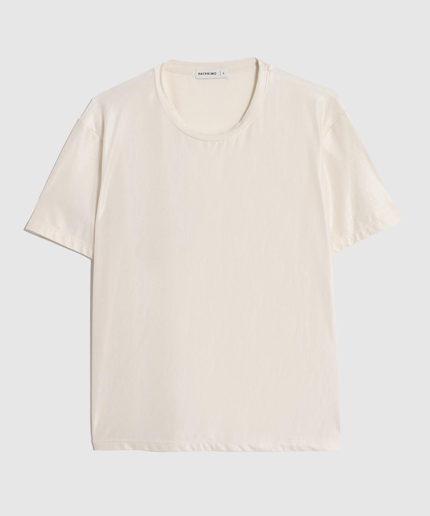 Camiseta Unicolor Con Textura 