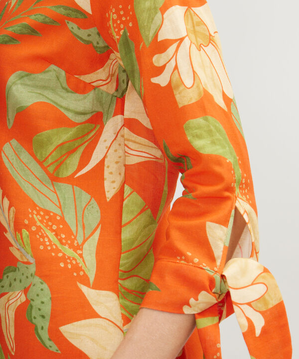 Vestido Largo Estampado Floral image number null