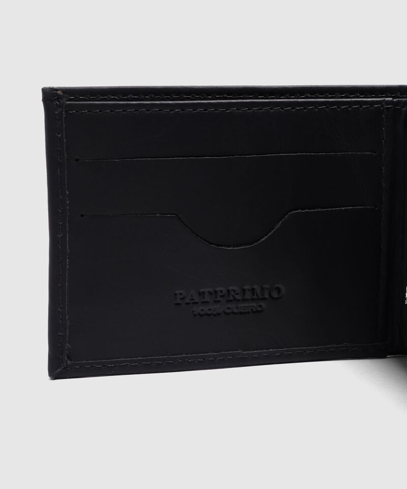 Billetera De Cuero Con Logo Repujado