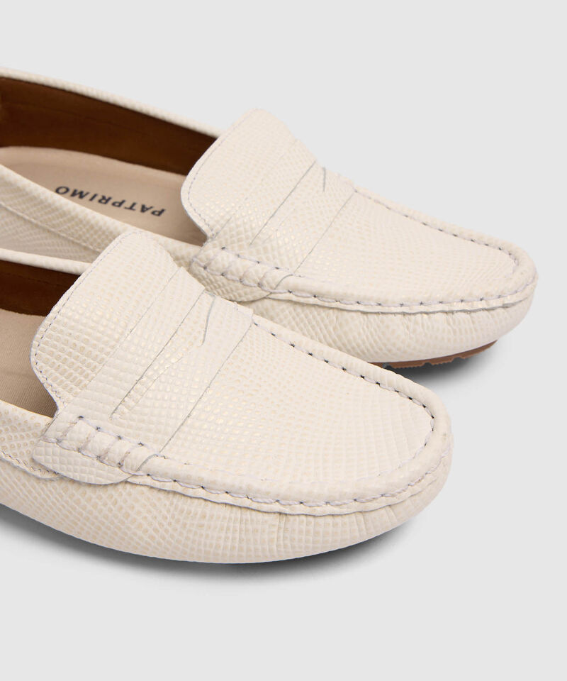 Zapatos Tipo Mocas&iacute;n Con Textura Micrograbada Para Mujer