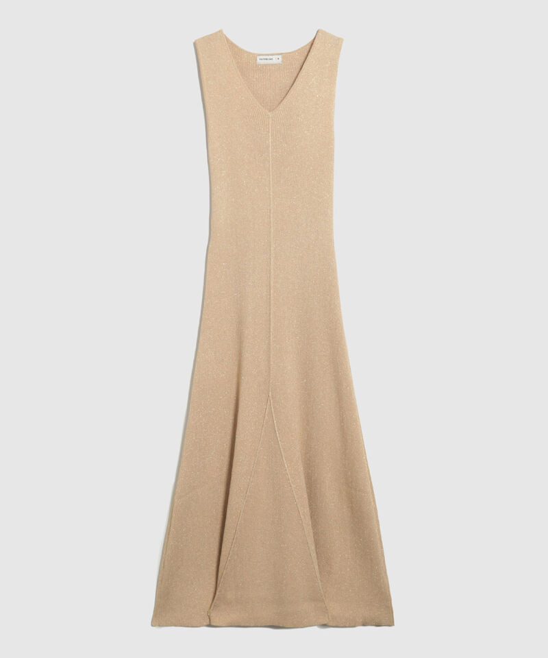 Vestido Escote V Tejido Para Mujer