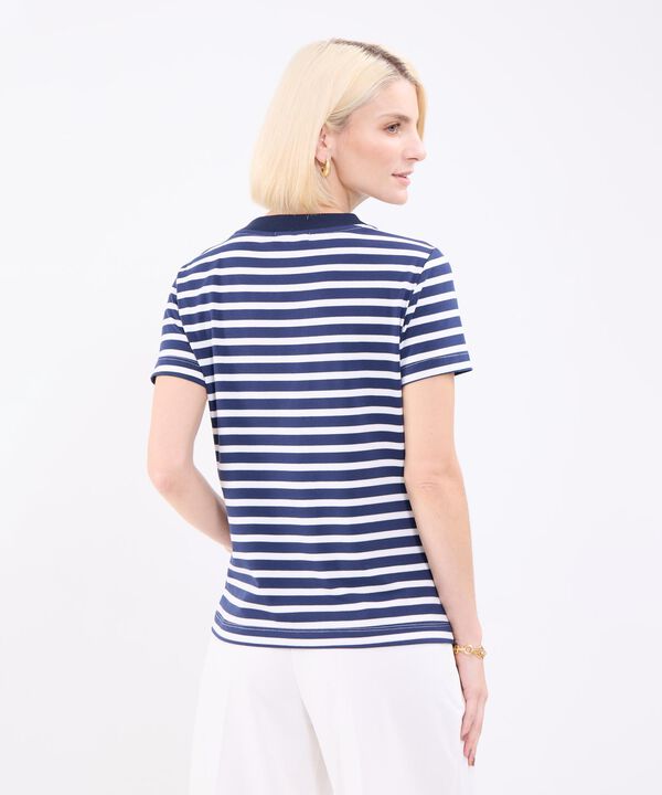 Camiseta A Rayas Para Mujer