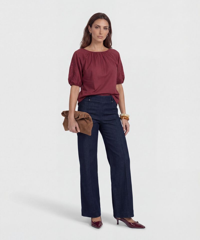 Blusa de Mangas Bombachas para Mujer