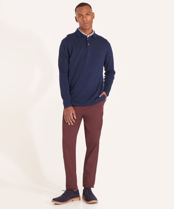 Saco Manga Larga Cuello Tipo Polo image number null