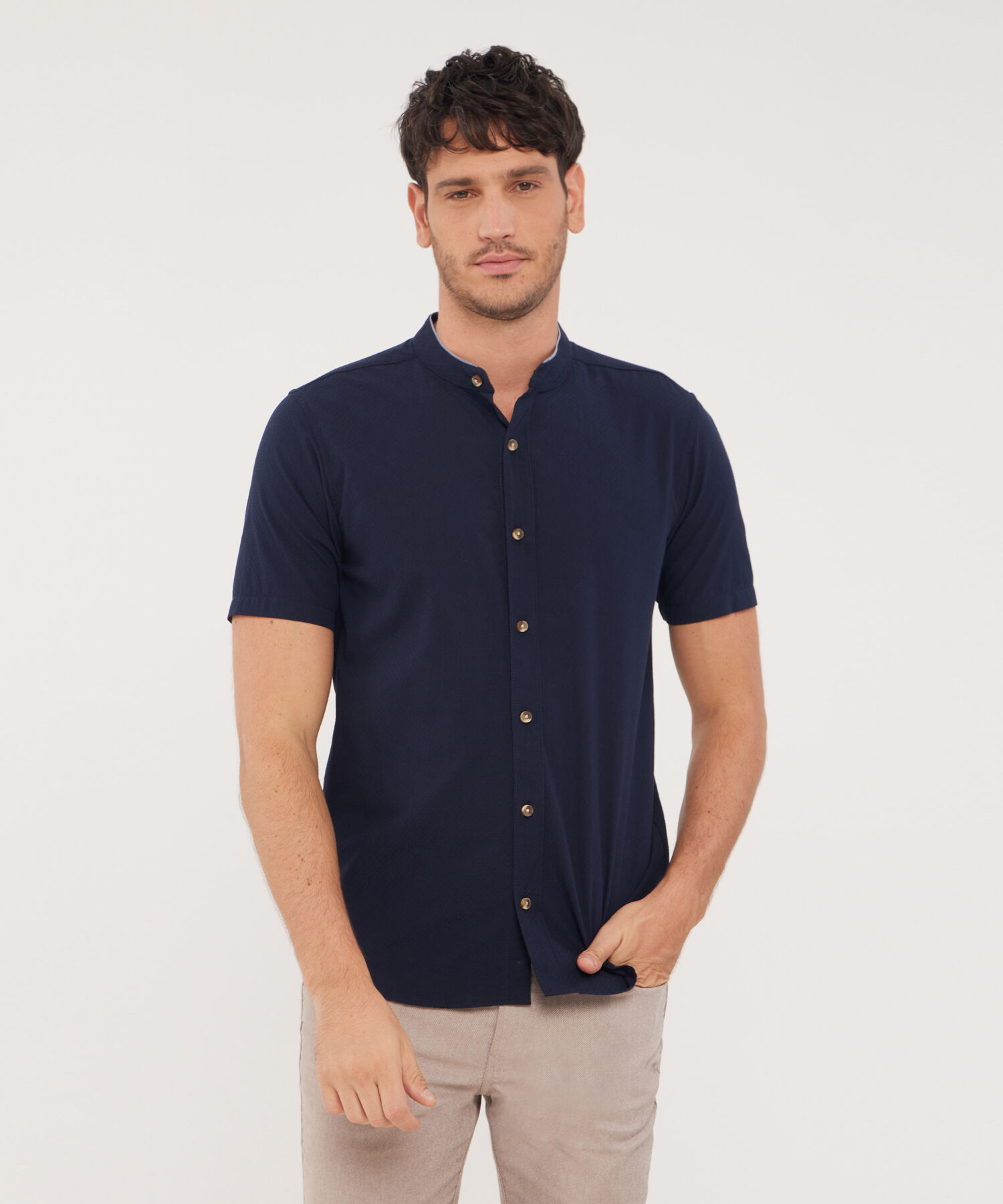 Camisa Manga Corta Unicolor