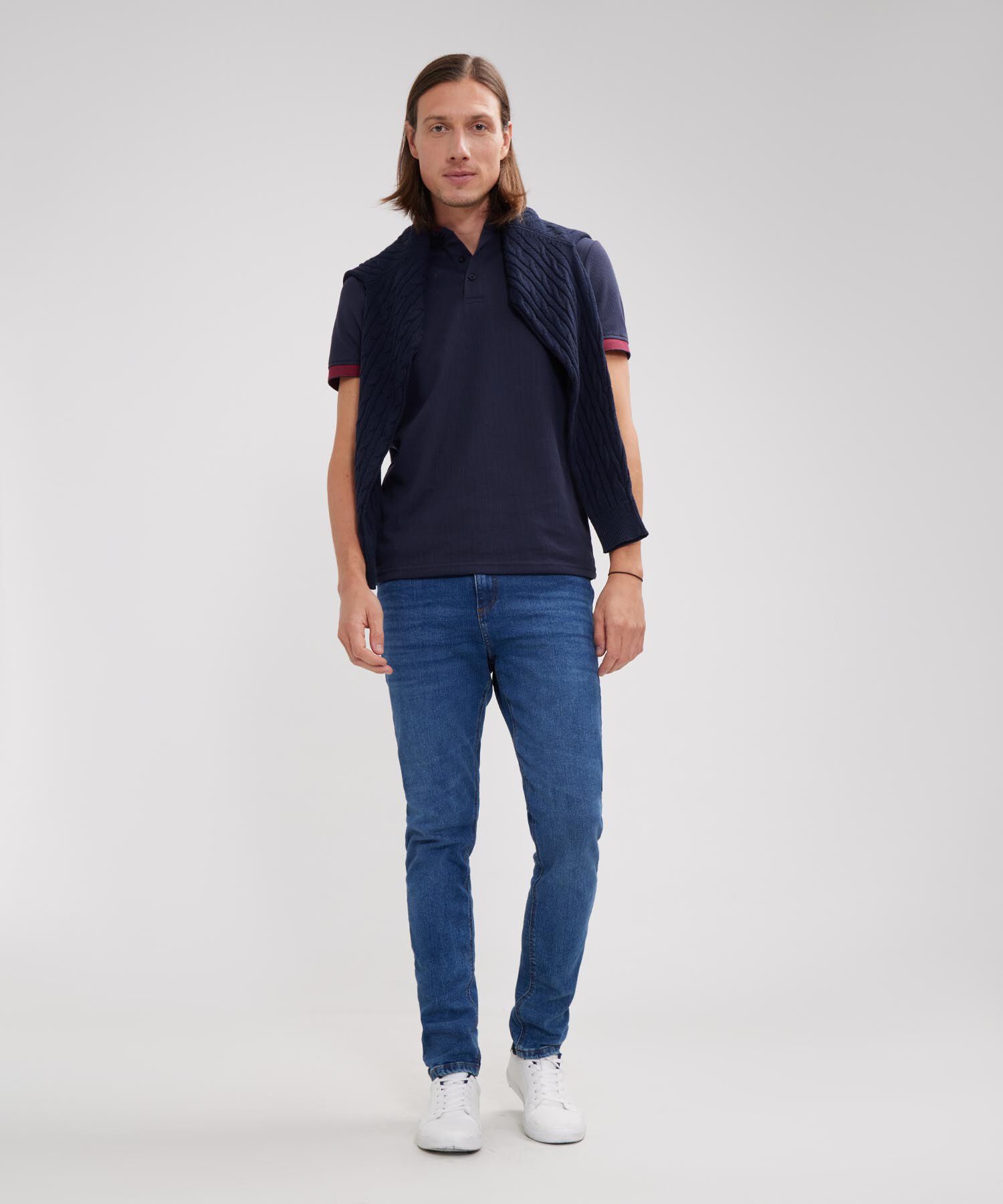 Polo Unicolor Textura