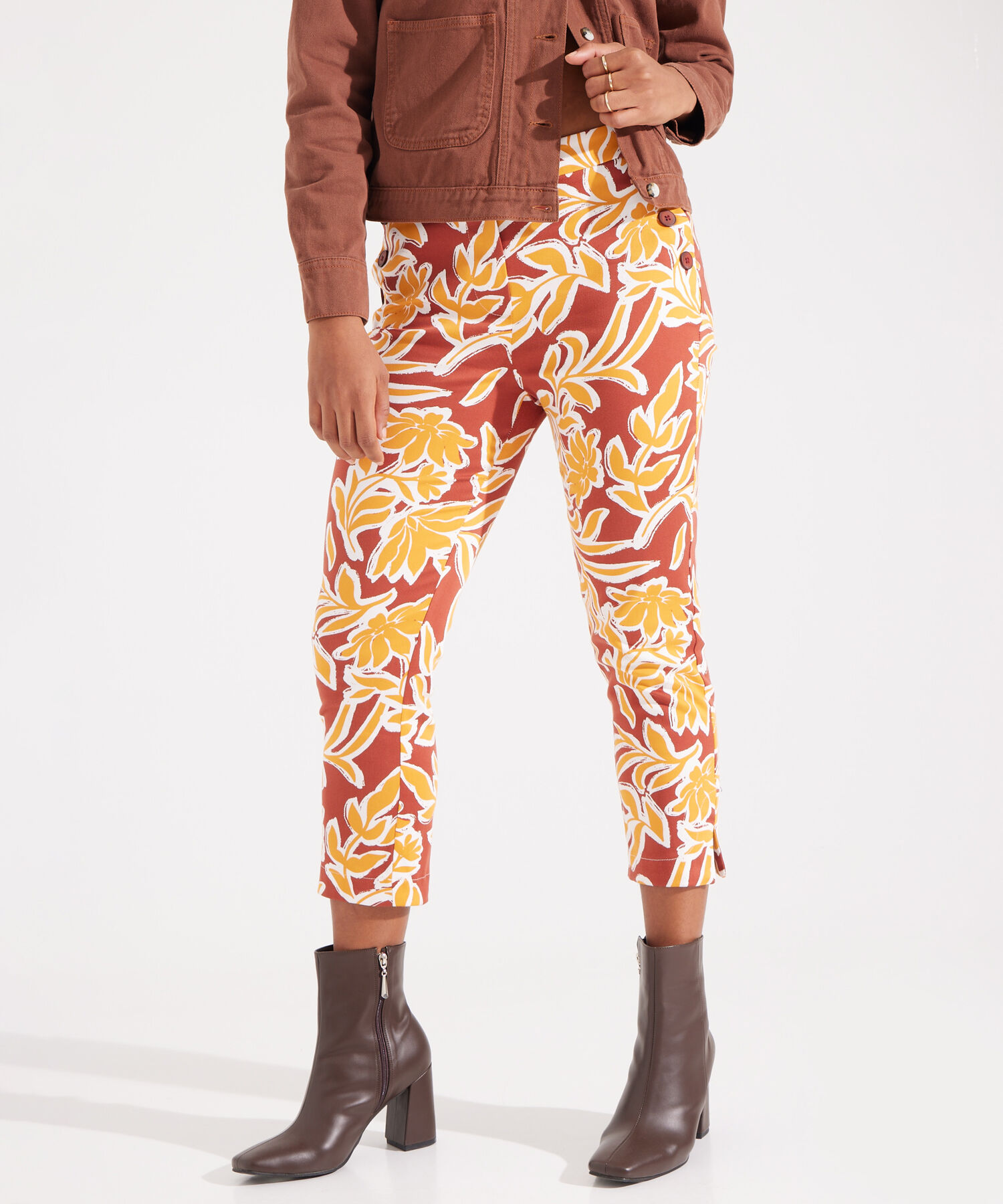 Pantalón Capri Con Estampado