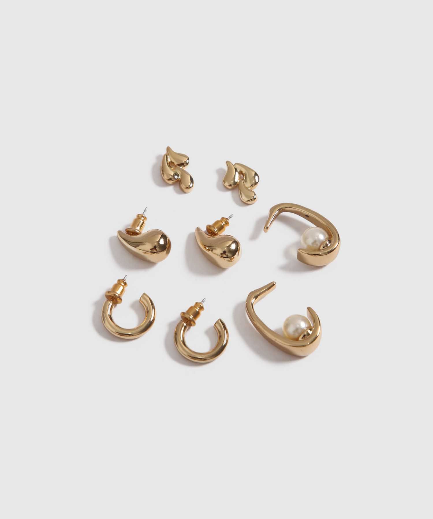 Set x 4 Aretes Dorados