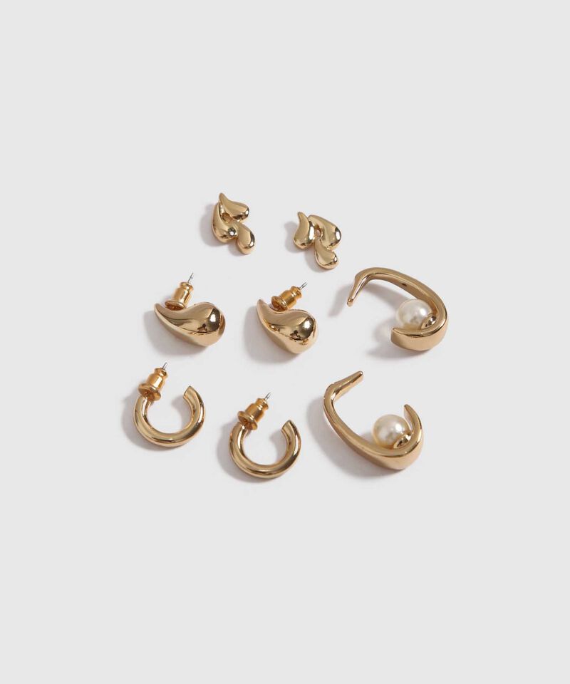 Set x 4 Aretes Dorados