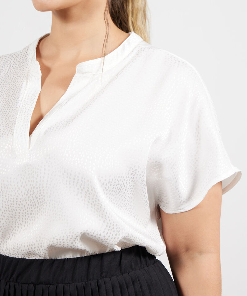 Blusa Manga Corta Texturizada