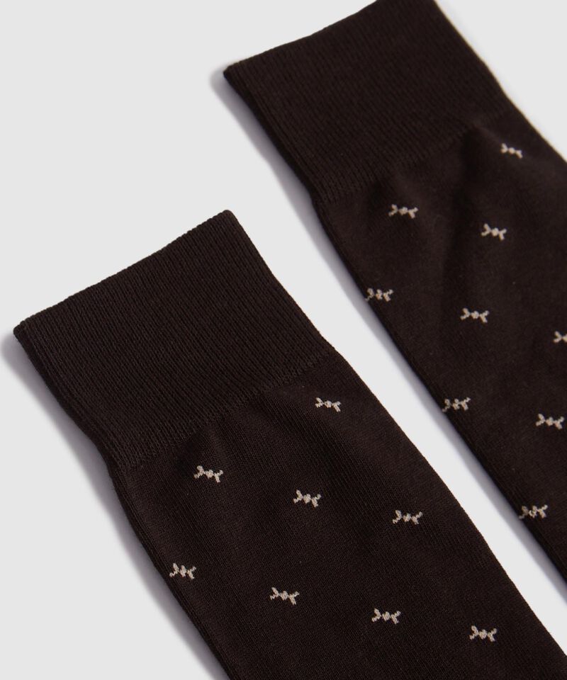 Medias Largas Estampado de Rombos