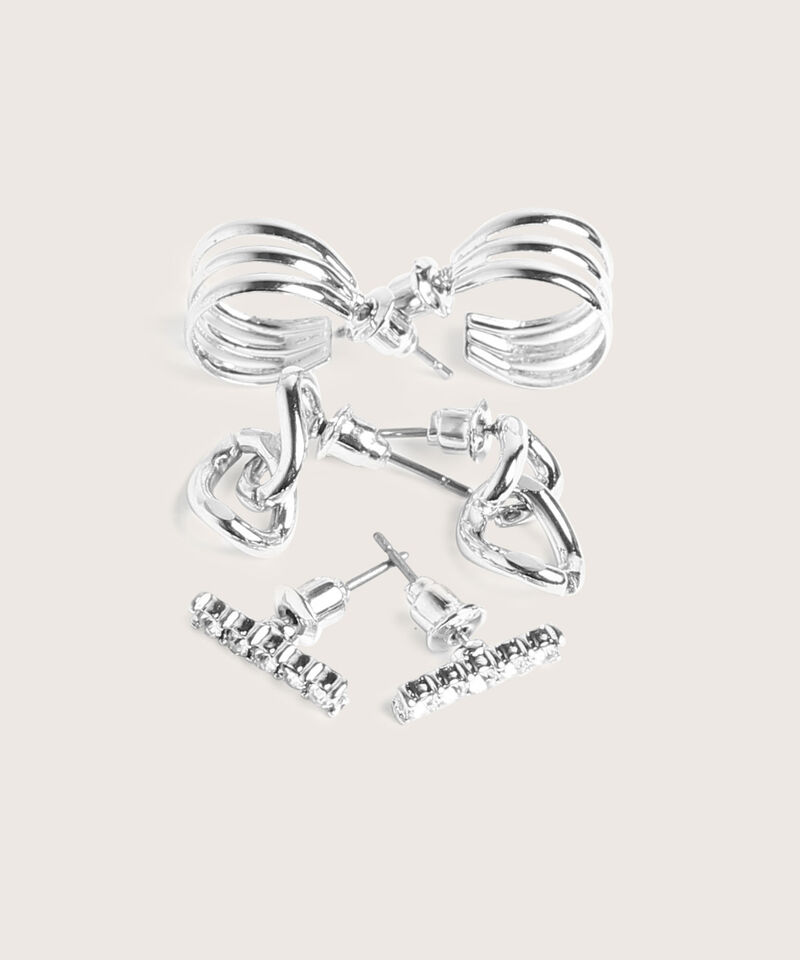 Aretes Set X 3 Pares De Aretes