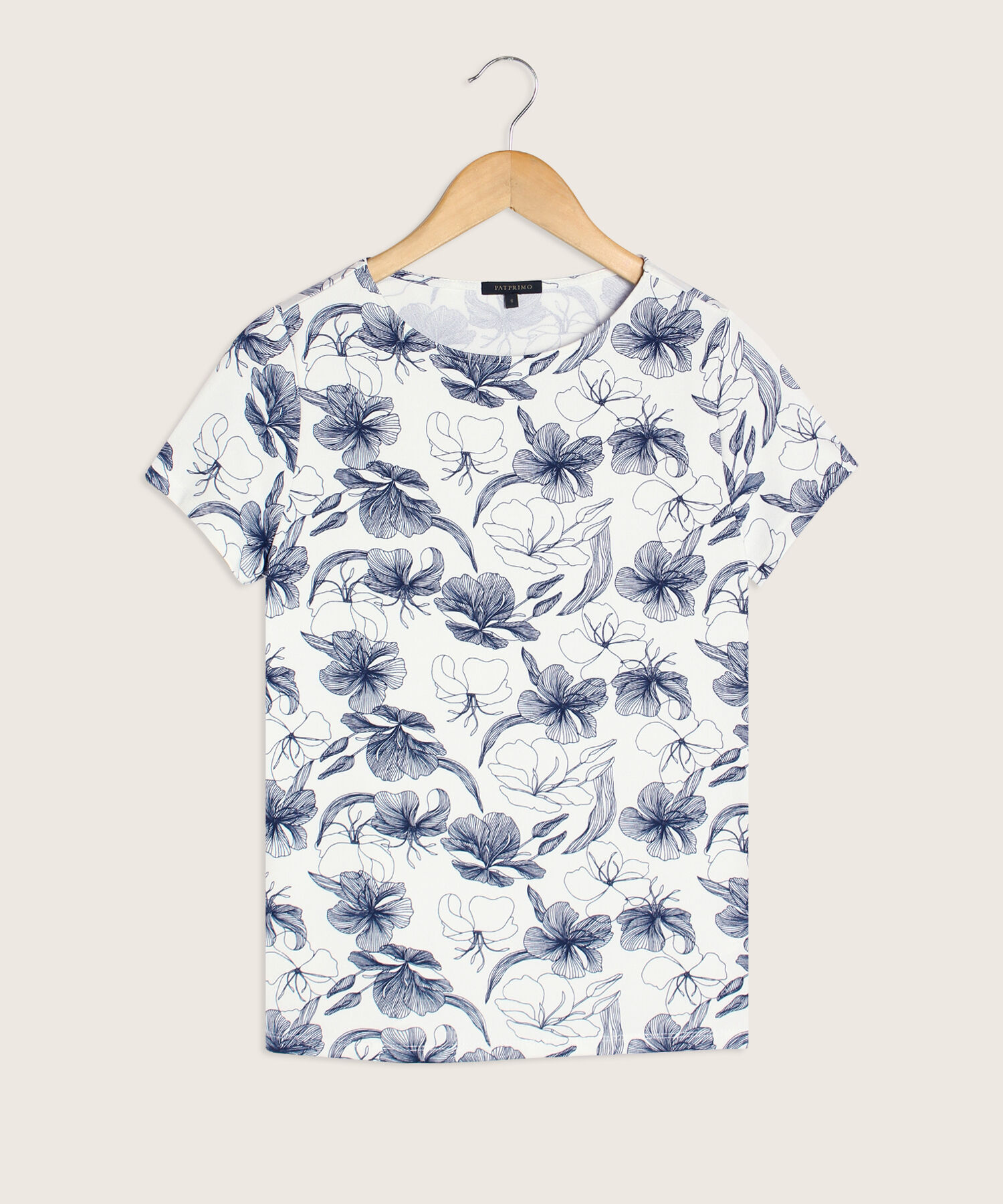 Camiseta Manga Corta Cuello Redondo Estampada