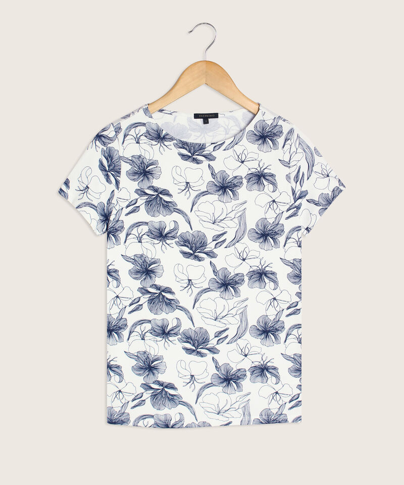 Camiseta Manga Corta Cuello Redondo Estampada