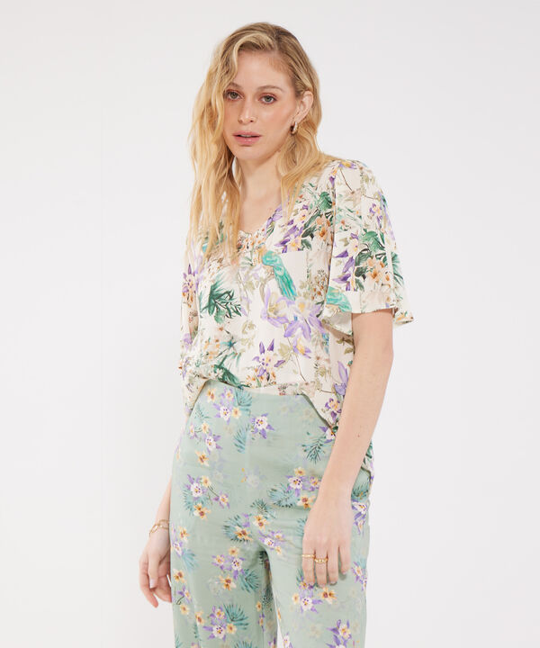 Blusa con Estampado Floral