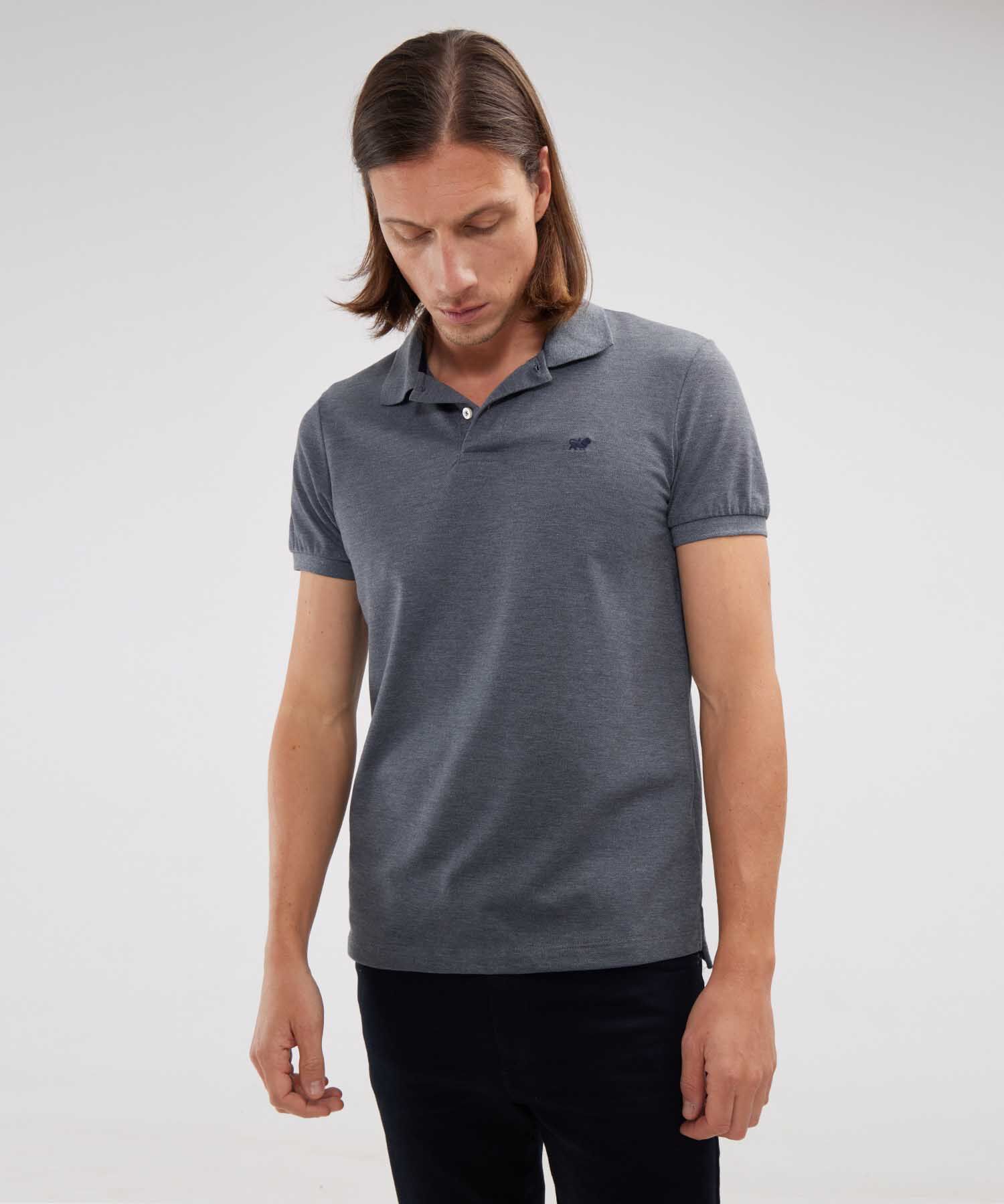 Polo Tejido Unicolor Cuello Y Puños Tejidos,Sin Bolsillo Con Hiladillo.