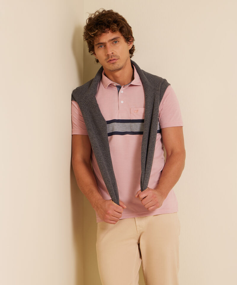Polo Prete&ntilde;ida Cuello Maquina, Regular Fit