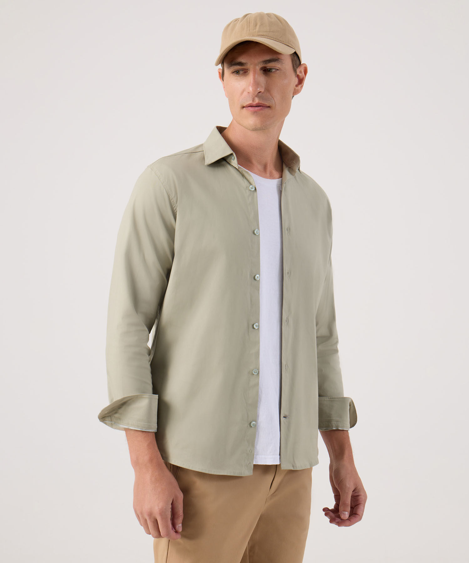 Camisa Corbatera Manga Larga