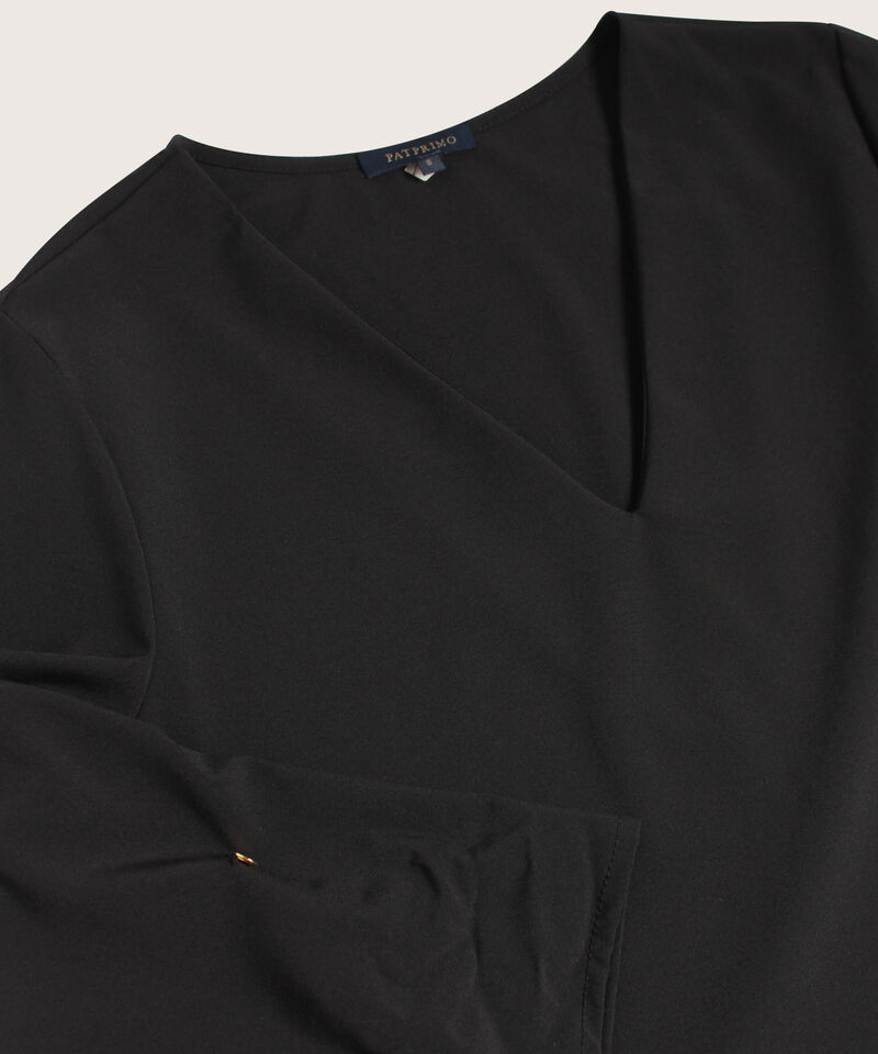 Blusa Unicolor Manga 3/4