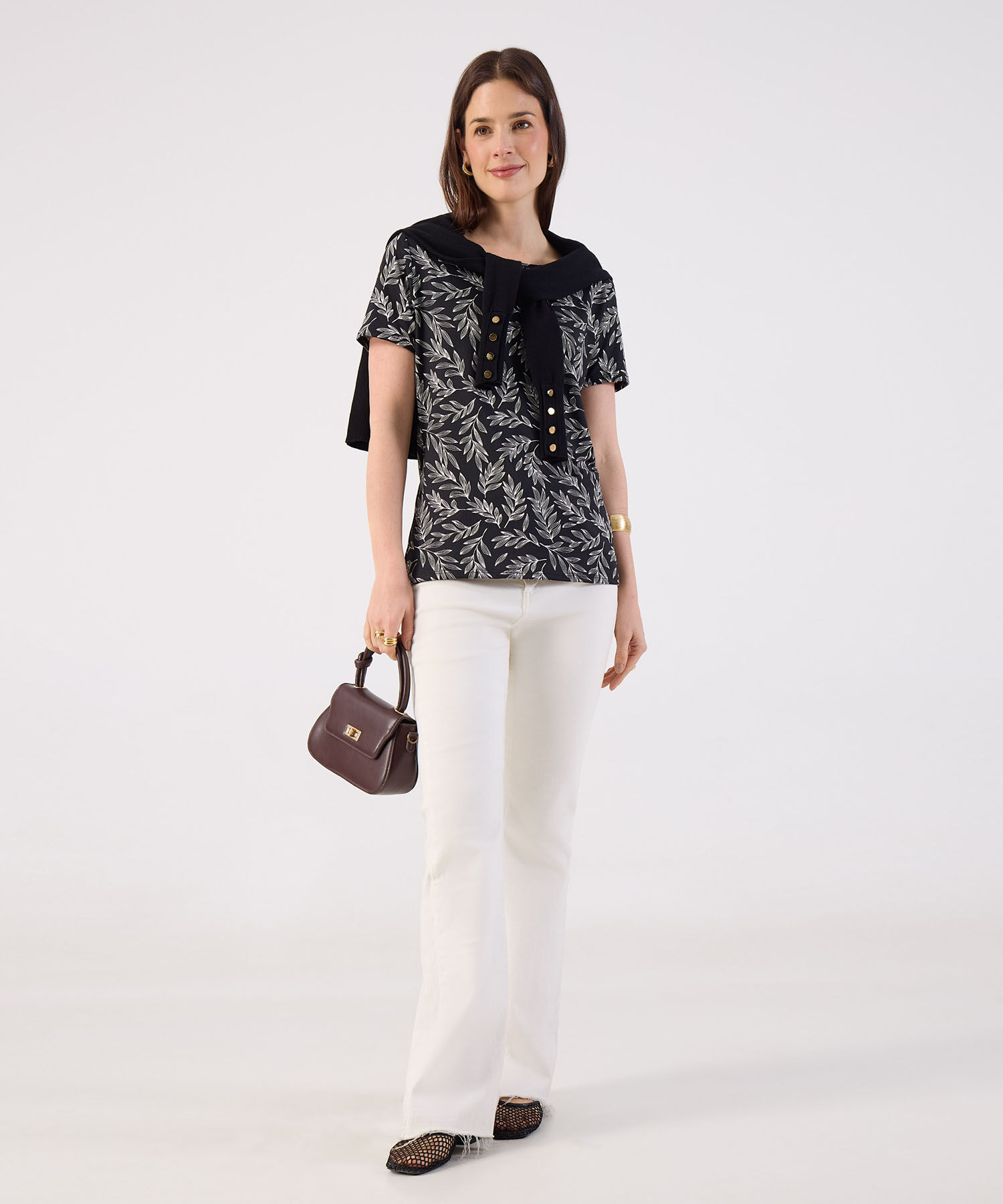 Camiseta manga corta estampada