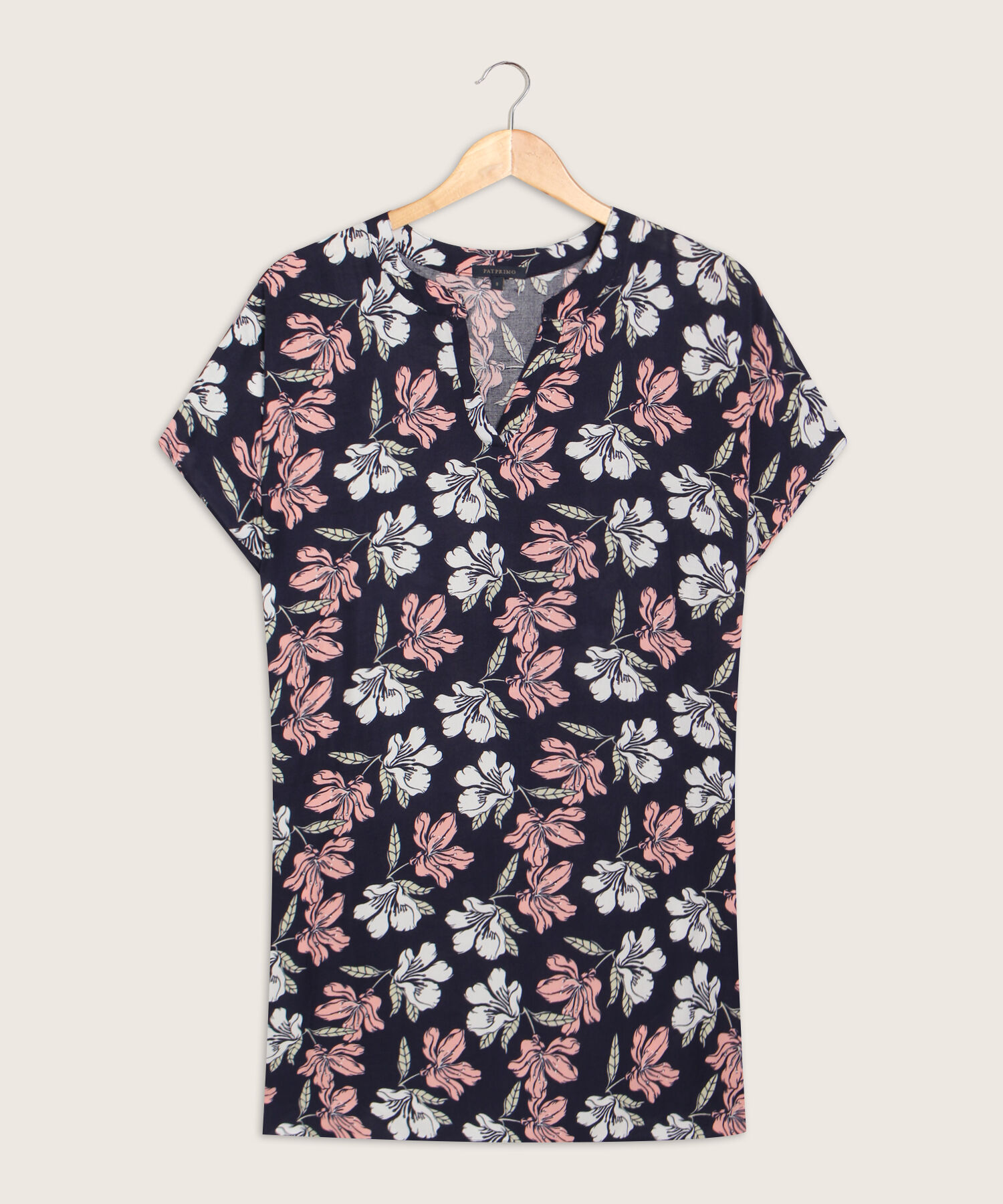 Vestido Estampado Escote en V