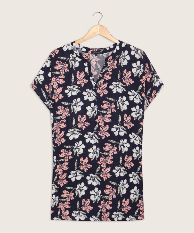 Vestido Estampado Escote en V