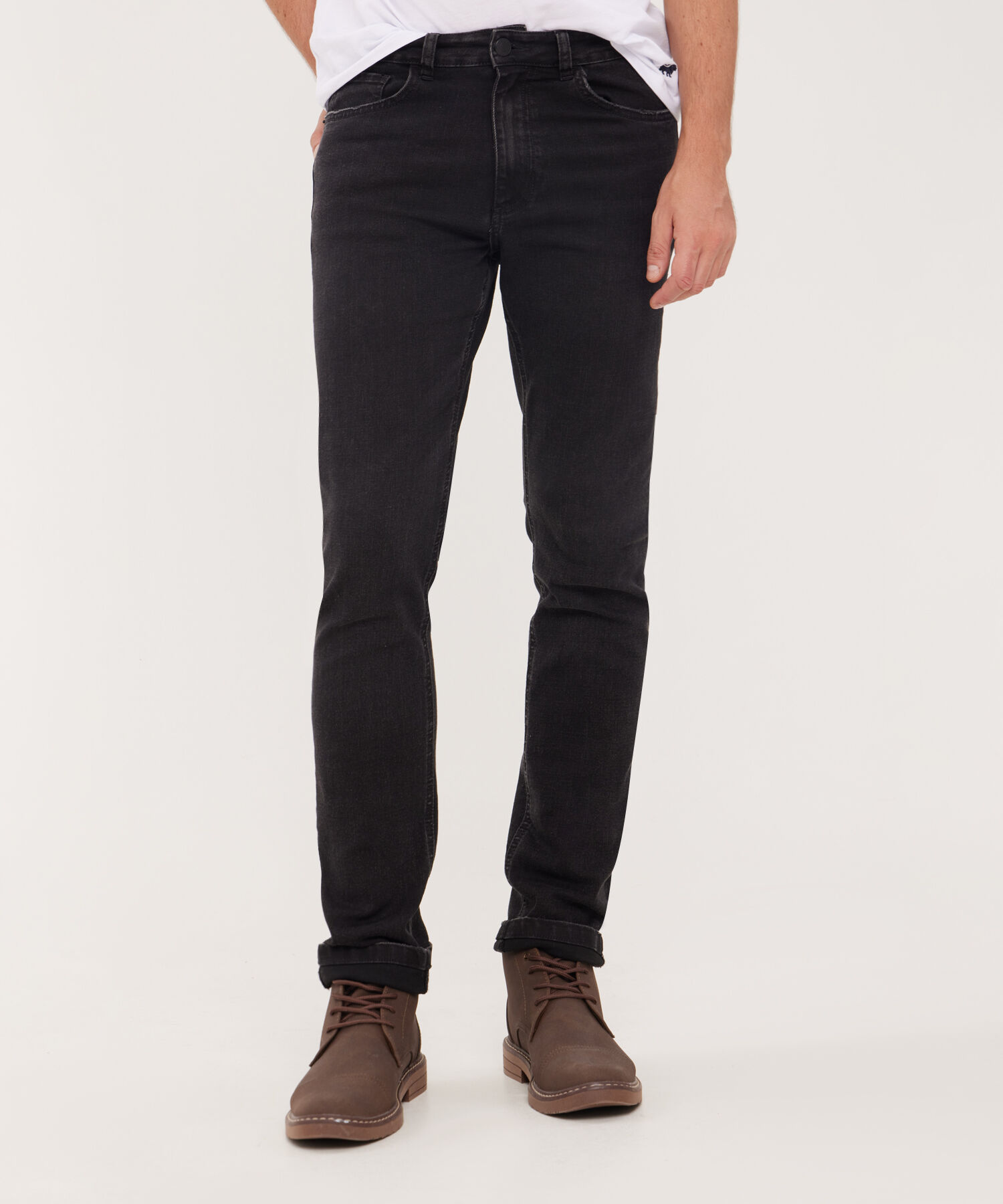 Jean Slim Tono Gris Oscuro