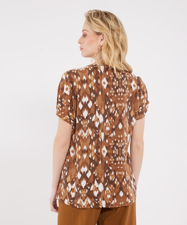 Blusa Estampada con Escote en v image number null