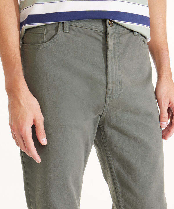 Jean Slim Fit Tono Verde