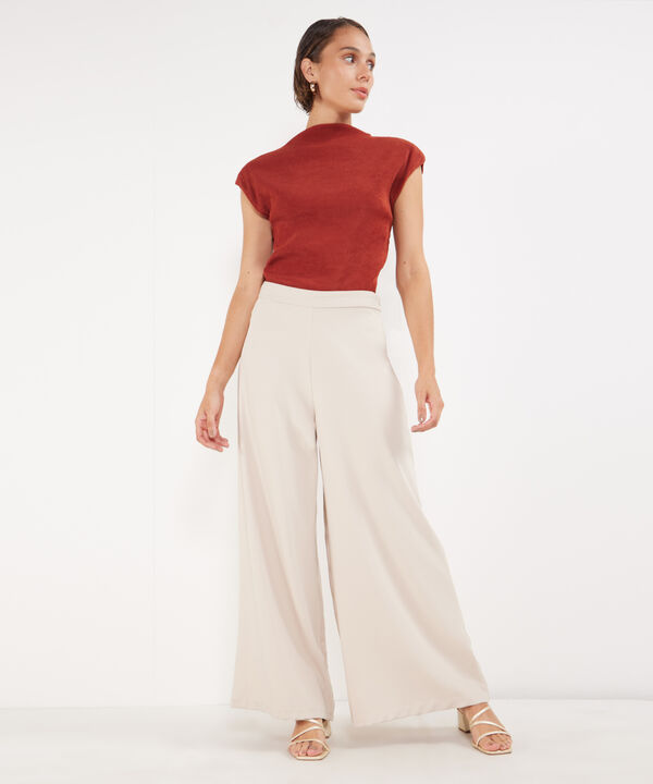 Pantal&oacute;n Palazzo Unicolor