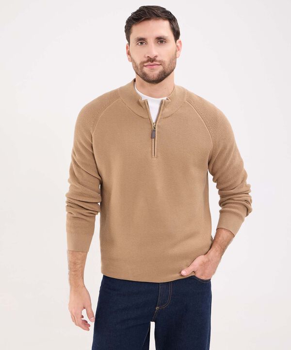 Saco Cuello Alto Con Cremallera Para Hombre image number null