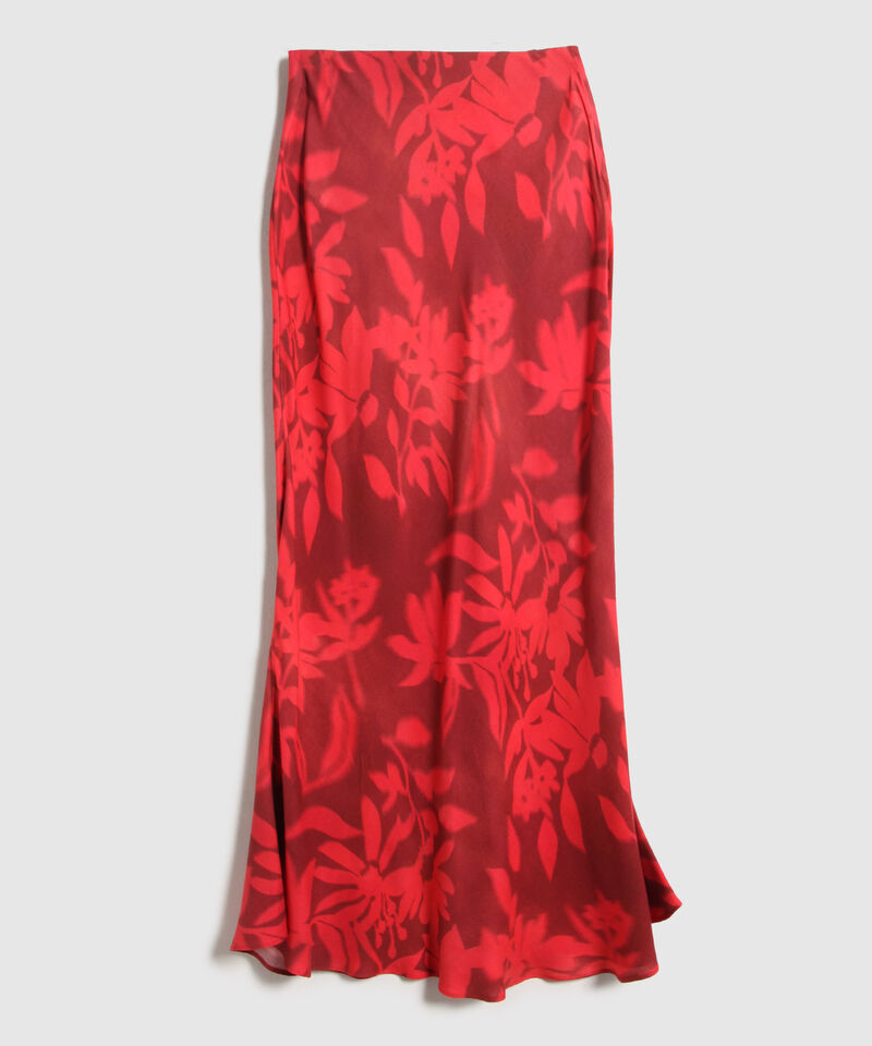 Falda Larga Estampada 