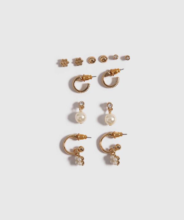 Set x 6 Aretes con Perlas image number null