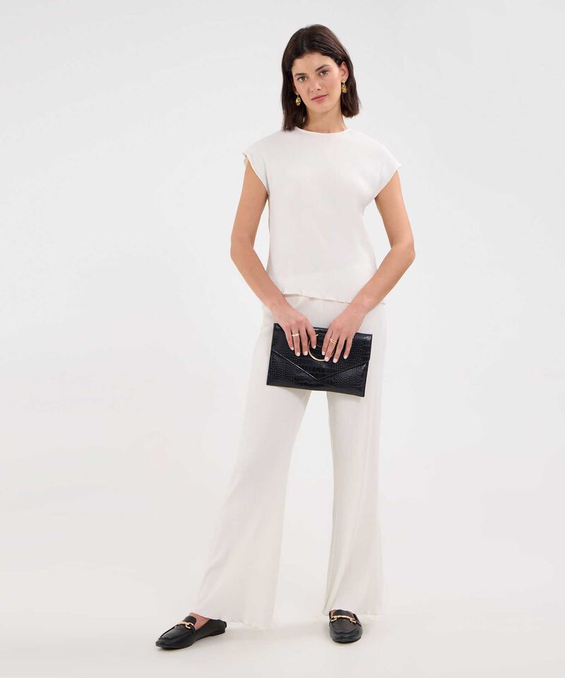 Pantalón Flare Texturizado