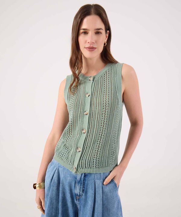 Top Tipo Chaleco Con Textura  image number null