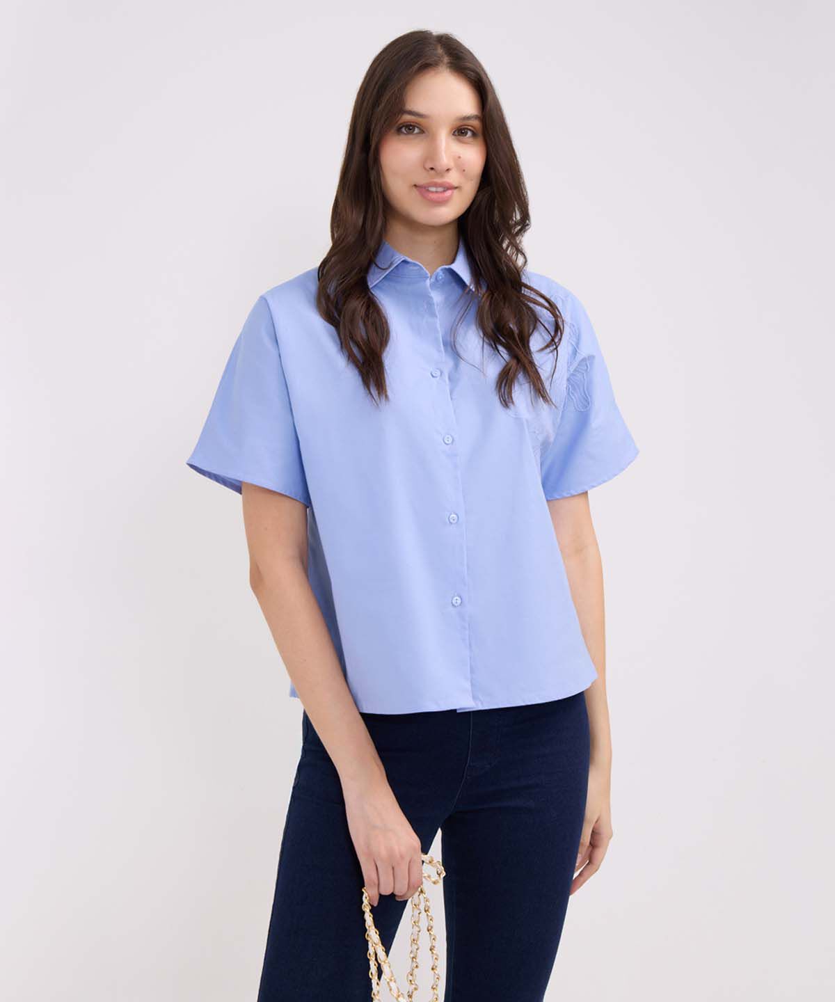 Camisa bordada mujer deals