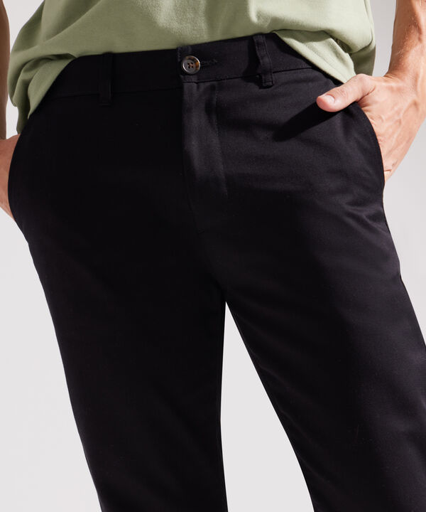 Pantalón Moda Unicolor Con Pretina Recta