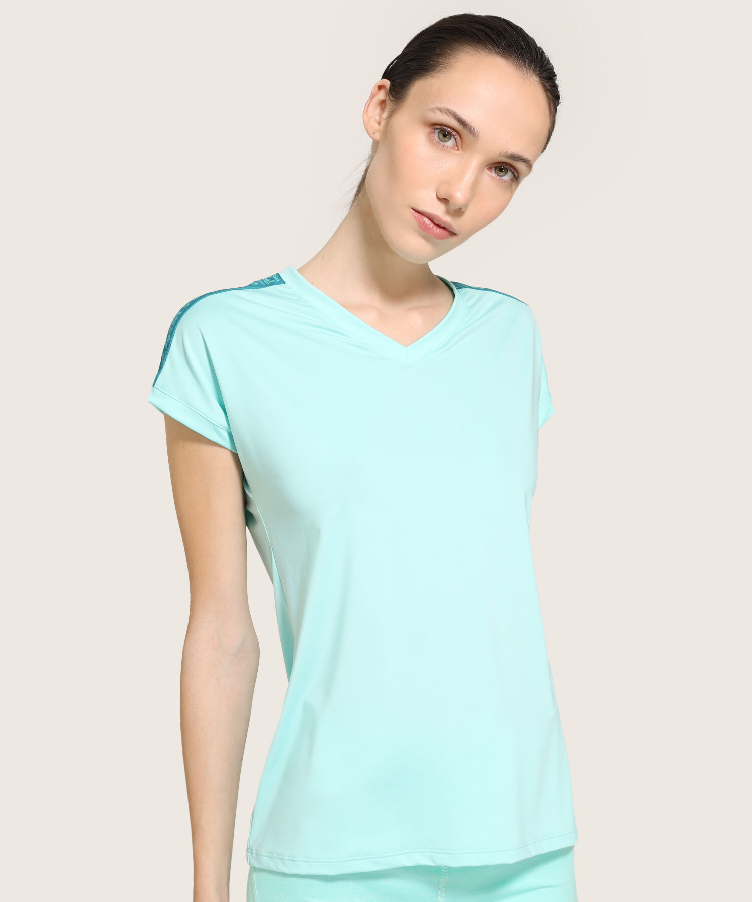 Camiseta Para Mujer, Cuello En V