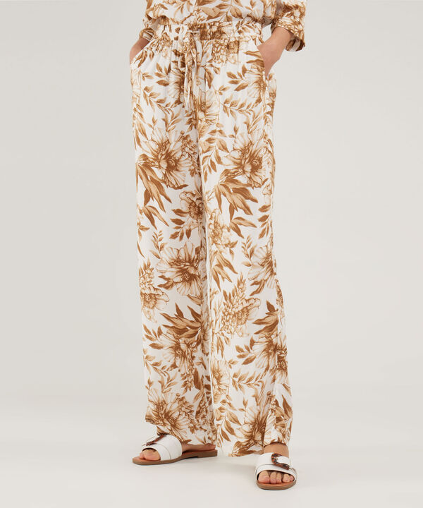 Pantalon Estampado, Bolsillos En Costados