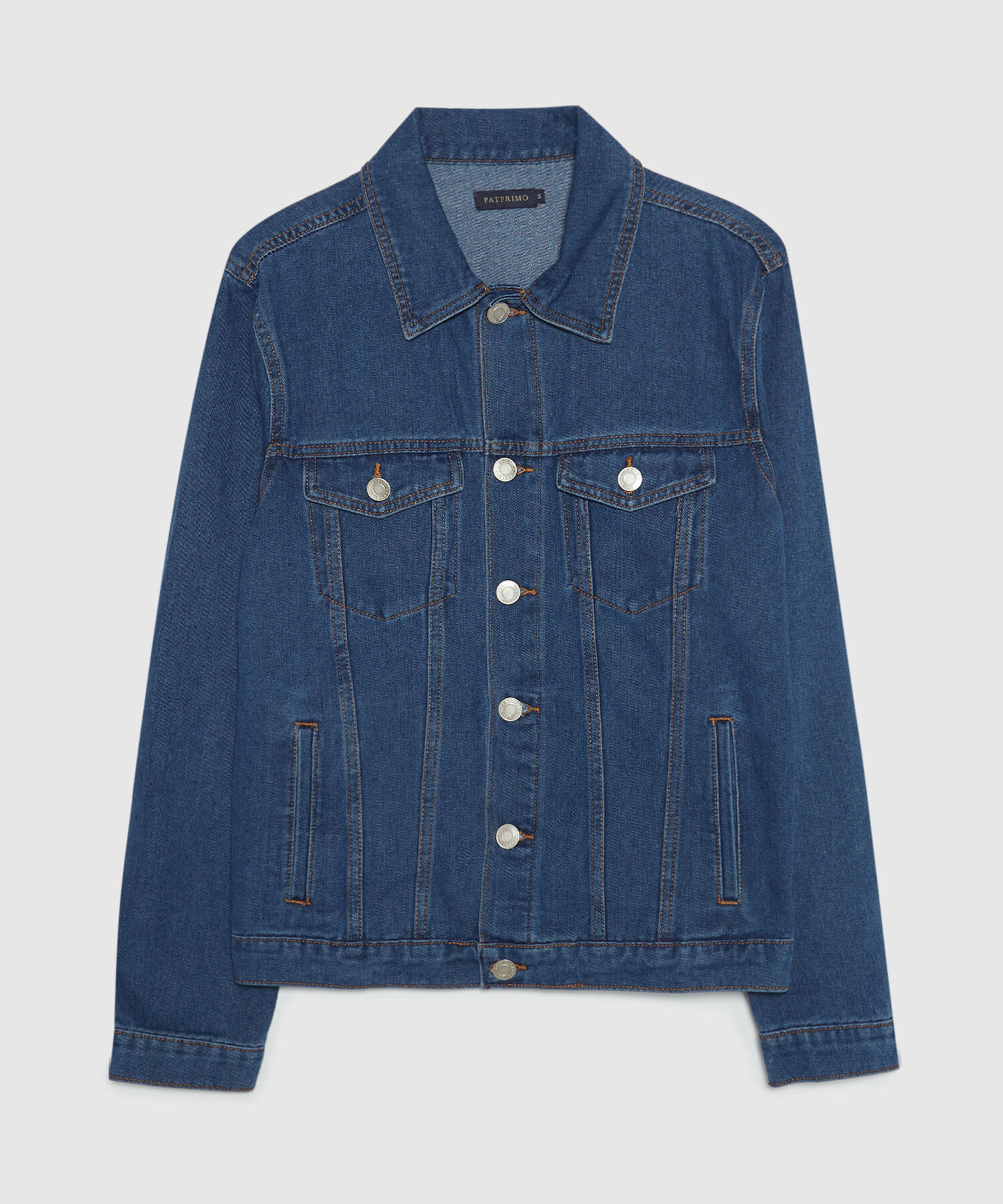 Chaqueta Trucker Azul Medio Oscuro