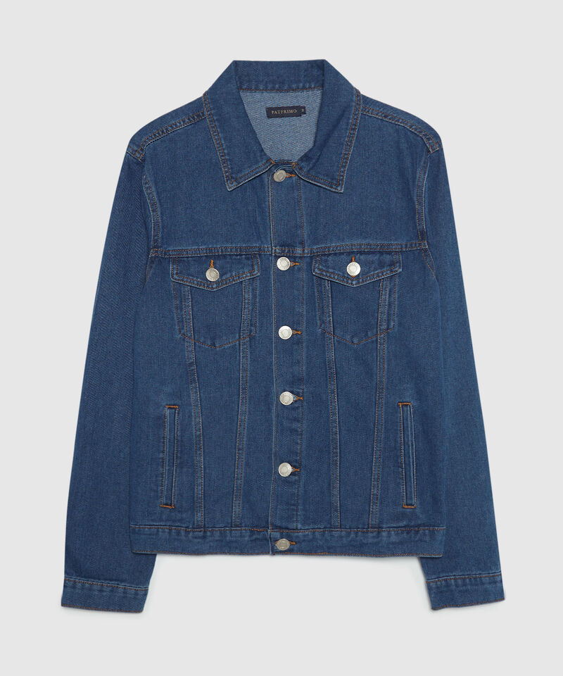Chaqueta Trucker Azul Medio Oscuro