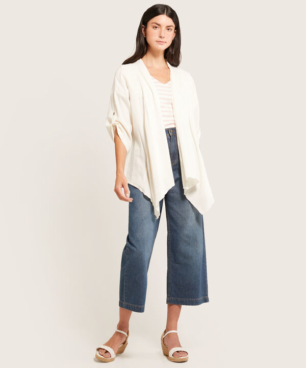 Camiseta A Rayas Cuello En V Mujer