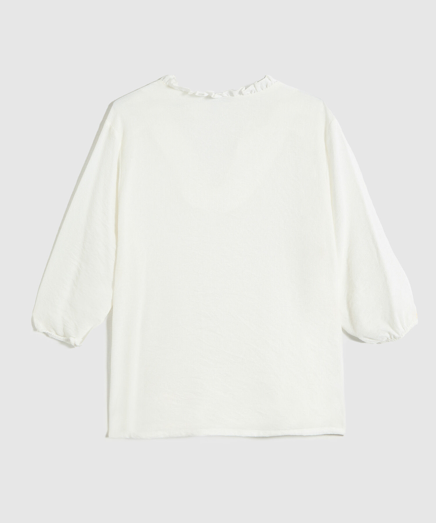 Blusa unicolor para mujer curvy