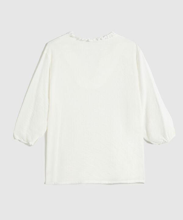 Blusa unicolor para mujer curvy image number null