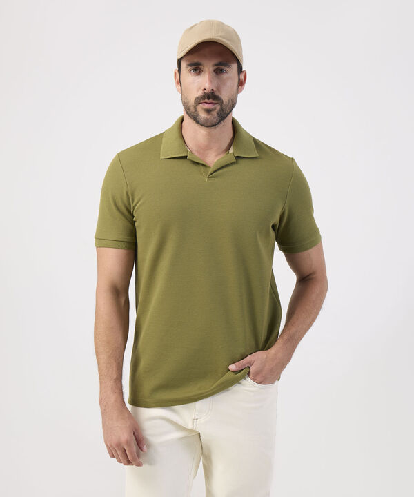 Polo Texturizado unicolor Para Hombre image number null