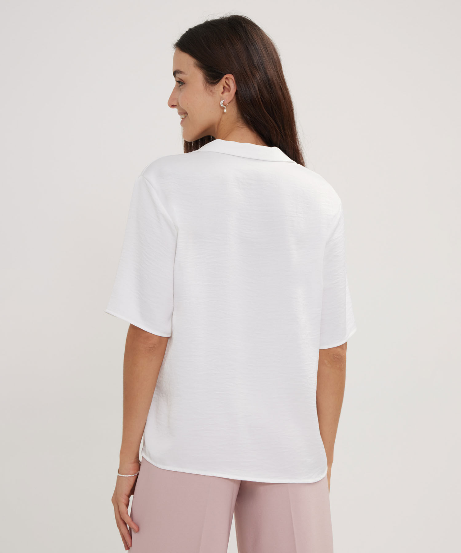 Camisa Cuello Resort Unicolor