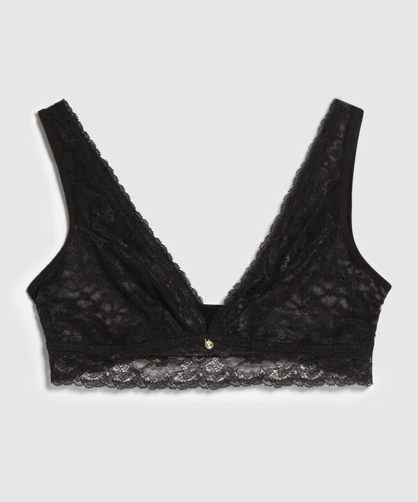 Bralette-Escote-V-Con-Encaje-Y-Microfibra image number null