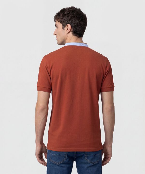 Polo Con Cuello Neru Y Pechera Hombre