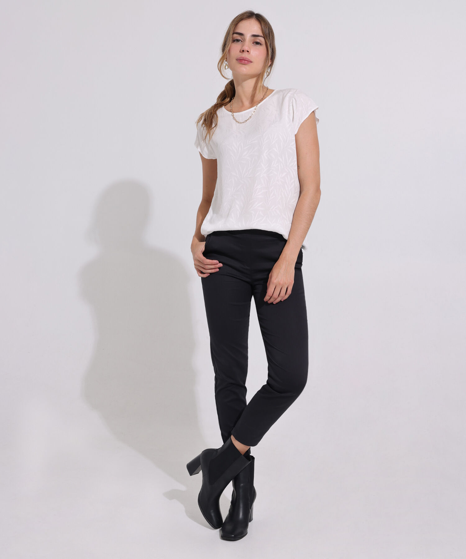 Leggings Unicolor Con Elástico Interno